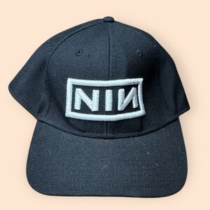 Vintage Nine Inch Nails SnapBack Hat Black 90s Otto Vtg